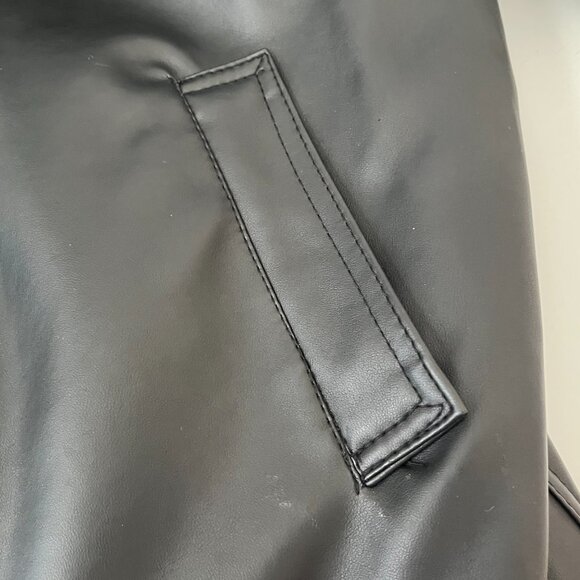 Bottega Italia Venezia Men’s Black Leather Zip / Snap Jacket ~ SIZE XL ~ NWT - Picture 4 of 12